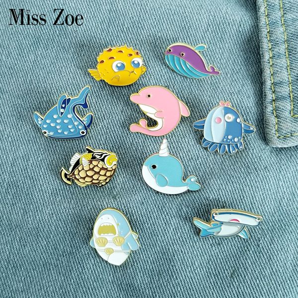 aquatic creature enamel pin dolphin shark whale pufferfish narwhal ocs brooch bag lapel pin cartoon badge jewelry kid frienddio chan con, Silver
aquatic creature enamel pin dolphin shark whale pufferfish narwhal ocs brooch bag lapel pin cartoon badge jewelry kid frienddio chan con, Silver