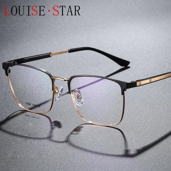 fashion sunglasses frames 2021 business square glasses male metal simple art flat mirror custom myopia astigmatism reading lens, Black
fashion sunglasses frames 2021 business square glasses male metal simple art flat mirror custom myopia astigmatism reading lens, Black