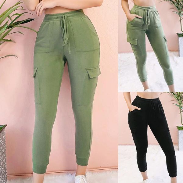 women's pants & capris 2021 women elastic waist drawstring silm sweatpants sport leisure trousers with pockets casual gym workout solid, Black;white
women's pants & capris 2021 women elastic waist drawstring silm sweatpants sport leisure trousers with pockets casual gym workout solid, Black;white