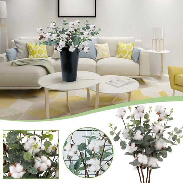 simulated eucalyptus leaf cotton stems 4 heads bouquet leaves for home farmh sztuczne kwiaty dried flowers decorative & wreaths
simulated eucalyptus leaf cotton stems 4 heads bouquet leaves for home farmh sztuczne kwiaty dried flowers decorative & wreaths