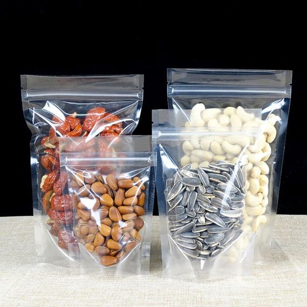 100pcs/lot clear plastic right angle stand up seal sealing pouches zipper dried fruits snack retail package bag storage bags
100pcs/lot clear plastic right angle stand up seal sealing pouches zipper dried fruits snack retail package bag storage bags