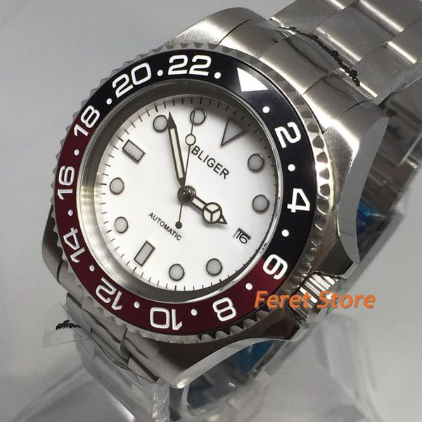 wristwatches bliger 44mm white dial ceramic bezel mechanical luxury luminous watch stainless miyota automatic movement men's, Slivery;brown
wristwatches bliger 44mm white dial ceramic bezel mechanical luxury luminous watch stainless miyota automatic movement men's, Slivery;brown