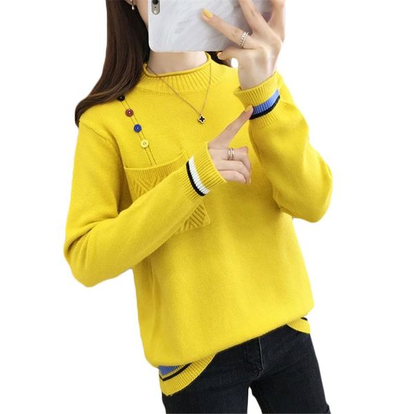 women's sweaters fashion autumn winter warm sweater long-sleeve elastic female korean pullover turtleneck knitted f905, White;black
women's sweaters fashion autumn winter warm sweater long-sleeve elastic female korean pullover turtleneck knitted f905, White;black