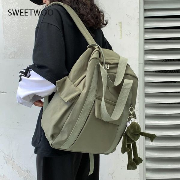 backpack color women's waterproof nylon simple school bag for teenage girl shoulder travel
backpack color women's waterproof nylon simple school bag for teenage girl shoulder travel