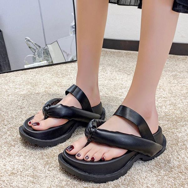 slippers summer shoes soft pillow slides outdoor indoor women thick bottom platform sea flip-flop thong sandals, Black
slippers summer shoes soft pillow slides outdoor indoor women thick bottom platform sea flip-flop thong sandals, Black