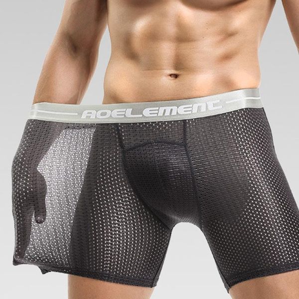 underpants long boxers men mesh underwear quick dry mens leg boxer running u convex pouch bikini male panties a50, Black;white
underpants long boxers men mesh underwear quick dry mens leg boxer running u convex pouch bikini male panties a50, Black;white