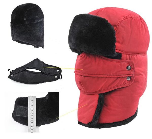berets 2021 winter hat bomber hats for men women thicken fur earflap keep warm caps ear flaps and mask, Blue;gray
berets 2021 winter hat bomber hats for men women thicken fur earflap keep warm caps ear flaps and mask, Blue;gray