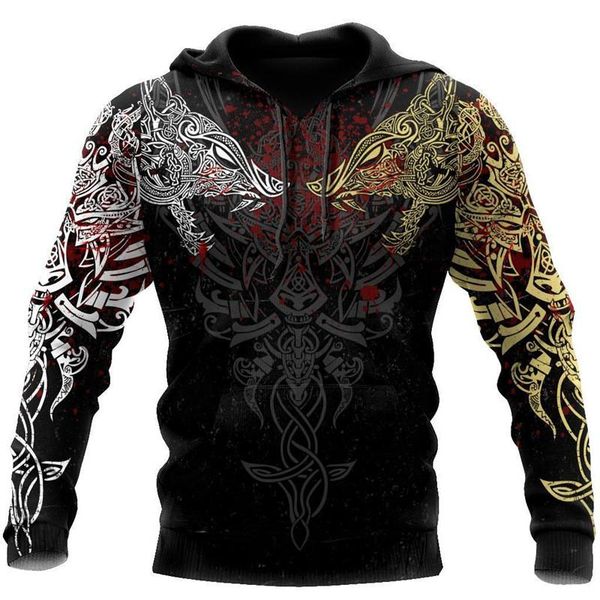 men's hoodies & sweatshirts viking wolf tattoo 3d printing autumn hoodie casual pullover zipper fashionable and comfortable sweatshir, Black
men's hoodies & sweatshirts viking wolf tattoo 3d printing autumn hoodie casual pullover zipper fashionable and comfortable sweatshir, Black