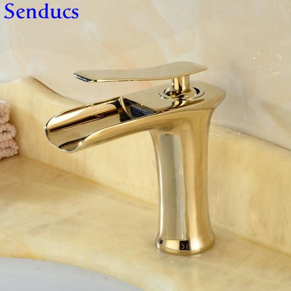 senducs gold bathroom waterfall mixer tap single handle single hole bathroom basin faucet quality brass bathtub waterfall faucet
senducs gold bathroom waterfall mixer tap single handle single hole bathroom basin faucet quality brass bathtub waterfall faucet