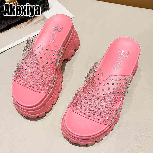 slippers summer transparent women high heeled non slip beach waterproof platform sandals outdoor sandy flip flop 220304, Black
slippers summer transparent women high heeled non slip beach waterproof platform sandals outdoor sandy flip flop 220304, Black