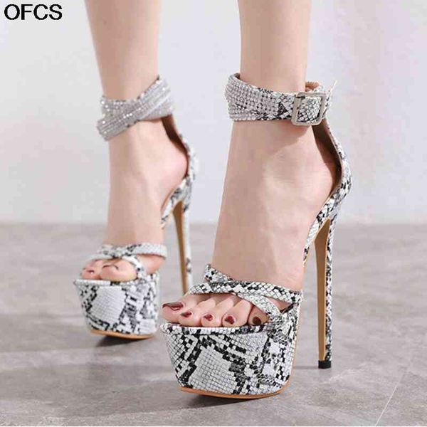 sandals 17cm heels snake prints women slides peep toe hollow stiletto shoes paty dress platform high heel pumps u36a, Black
sandals 17cm heels snake prints women slides peep toe hollow stiletto shoes paty dress platform high heel pumps u36a, Black