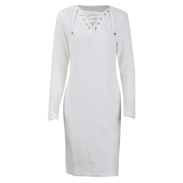 casual dresses long sleeve winter basic solid elastic knit package hip fashion slim women dress warm lace up bottoming mini, Black;gray
casual dresses long sleeve winter basic solid elastic knit package hip fashion slim women dress warm lace up bottoming mini, Black;gray