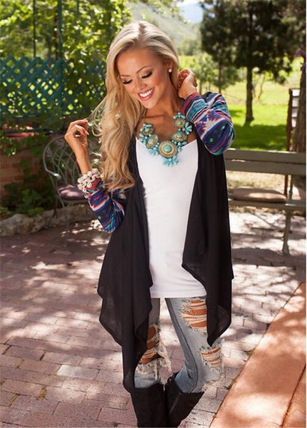 women's knits & tees 2021 autumn women fashion casual jacket coat printing irregular shirt long sleeved outerwear cardigan plus size s-, White
women's knits & tees 2021 autumn women fashion casual jacket coat printing irregular shirt long sleeved outerwear cardigan plus size s-, White