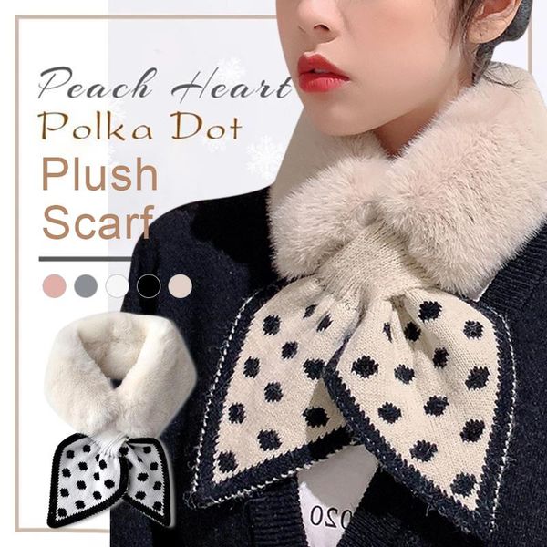 scarves peach heart polka dot plush scarf women neck collar neckerchief designer thick knitted aic88, Blue;gray
scarves peach heart polka dot plush scarf women neck collar neckerchief designer thick knitted aic88, Blue;gray