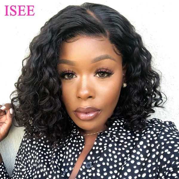 lace wigs iseehair deep wave 4x4 closure bob wig for women human hair malaysian curly front, Black;brown
lace wigs iseehair deep wave 4x4 closure bob wig for women human hair malaysian curly front, Black;brown