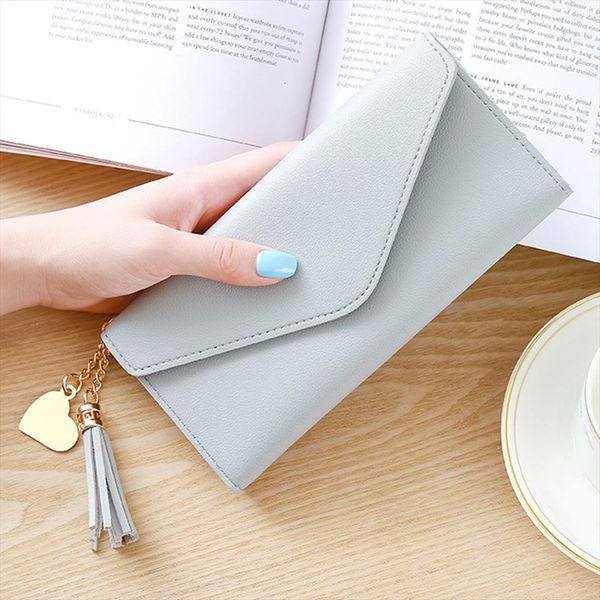 long women wallet female purses tassel coin purse card holder wallets pu leather money bag, Red;black
long women wallet female purses tassel coin purse card holder wallets pu leather money bag, Red;black