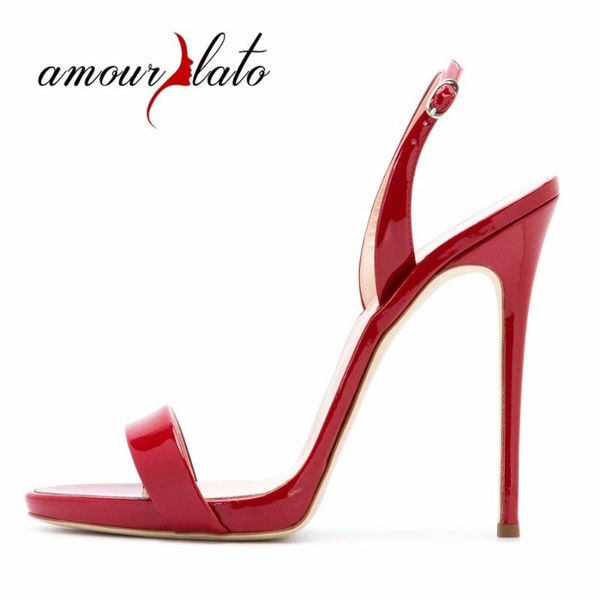amourplato women's 12cm open toe patent slingback sandals summer elegant stilettos dress shoes big size black red color
amourplato women's 12cm open toe patent slingback sandals summer elegant stilettos dress shoes big size black red color