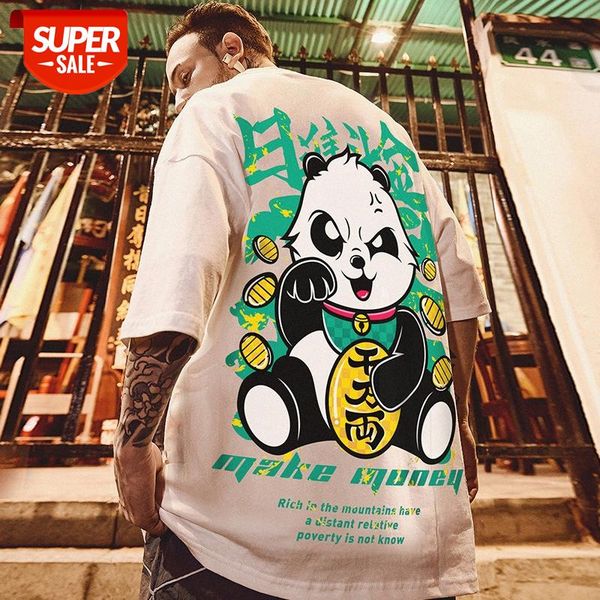 hip-hop panda t-shirt short-sleeved men's tide brand loose large size ins trend couple street wild five-point sleeves #gs66, White;black
hip-hop panda t-shirt short-sleeved men's tide brand loose large size ins trend couple street wild five-point sleeves #gs66, White;black