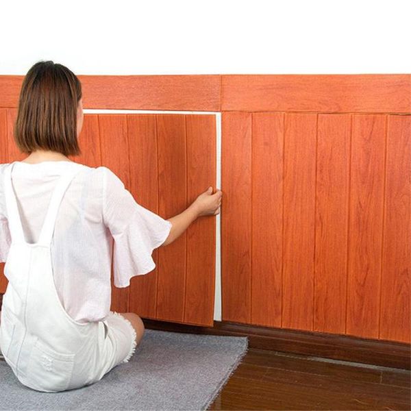 wall stickers 10pcs 3d foam wood grain panel home decor removable self-adhesive square diy wallpaper waterproof 
wall stickers 10pcs 3d foam wood grain panel home decor removable self-adhesive square diy wallpaper waterproof