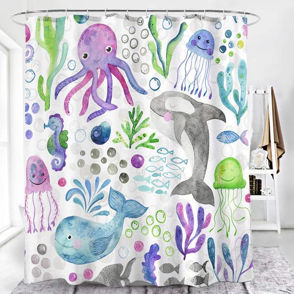 shower curtain, ocean theme shower curtain,polyester fabric machine washable waterproof shower curtains 72 x 72 inch(cute
shower curtain, ocean theme shower curtain,polyester fabric machine washable waterproof shower curtains 72 x 72 inch(cute