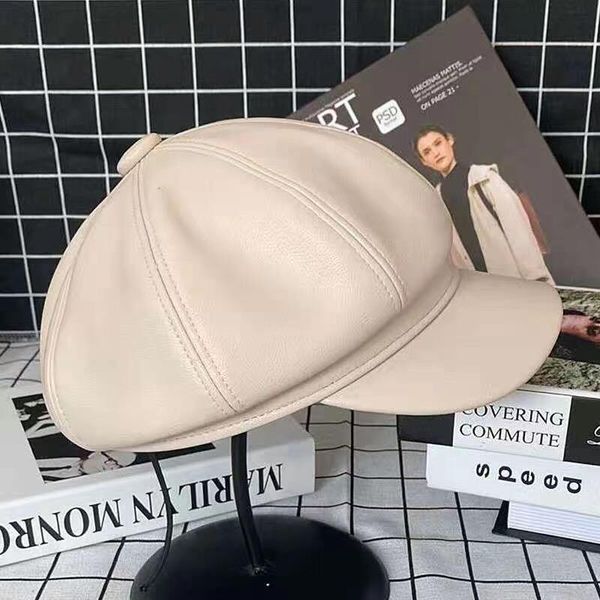 stingy brim hats autumn winter fashion pu octagonal hat women solid color sboy caps artist beret girls cool head accessories decoration, Blue;gray
stingy brim hats autumn winter fashion pu octagonal hat women solid color sboy caps artist beret girls cool head accessories decoration, Blue;gray