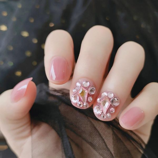 nail gel 24pcs rhinestone inlaid patch glue type removable short paragraph fashion manicure fake, Red;pink
nail gel 24pcs rhinestone inlaid patch glue type removable short paragraph fashion manicure fake, Red;pink