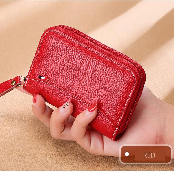 wallets women's wallet genuine leather zipper card holder mini purse men's business luxury woman stitching, Red;black
wallets women's wallet genuine leather zipper card holder mini purse men's business luxury woman stitching, Red;black