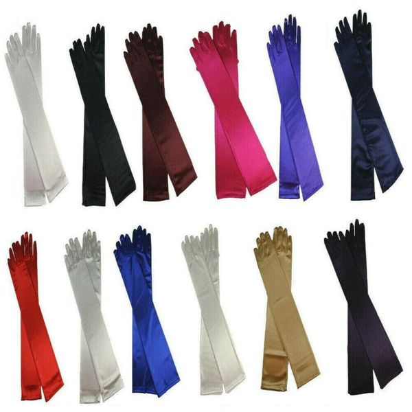 five fingers gloves womens ladies long satin opera length wedding evening formal prom costume party, Blue;gray
five fingers gloves womens ladies long satin opera length wedding evening formal prom costume party, Blue;gray