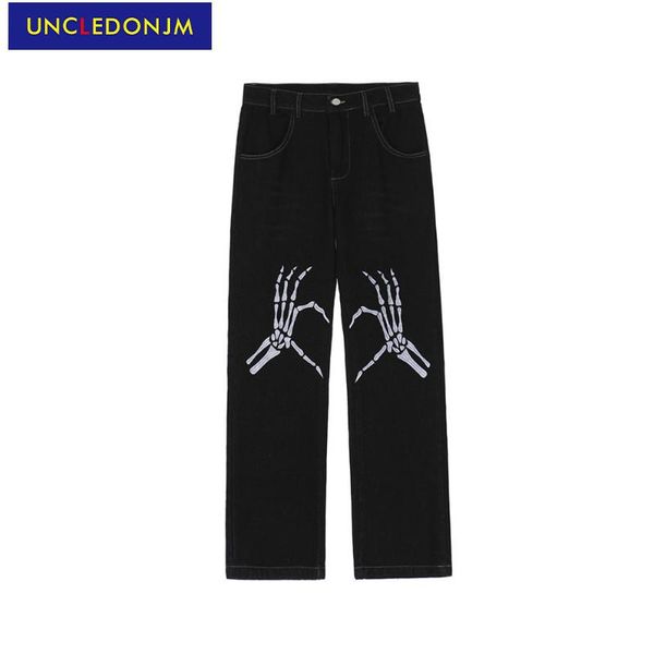 men's jeans uncledonjm skeleton embroidery distressed high street harajuku hip hop baggy 2021 black men skulls 7016, Blue
men's jeans uncledonjm skeleton embroidery distressed high street harajuku hip hop baggy 2021 black men skulls 7016, Blue