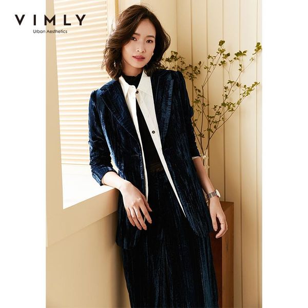 women's tracksuits vimly women two piece set vintage office ladies notched single breasted blazer coat high waist pants female suit out, Gray
women's tracksuits vimly women two piece set vintage office ladies notched single breasted blazer coat high waist pants female suit out, Gray