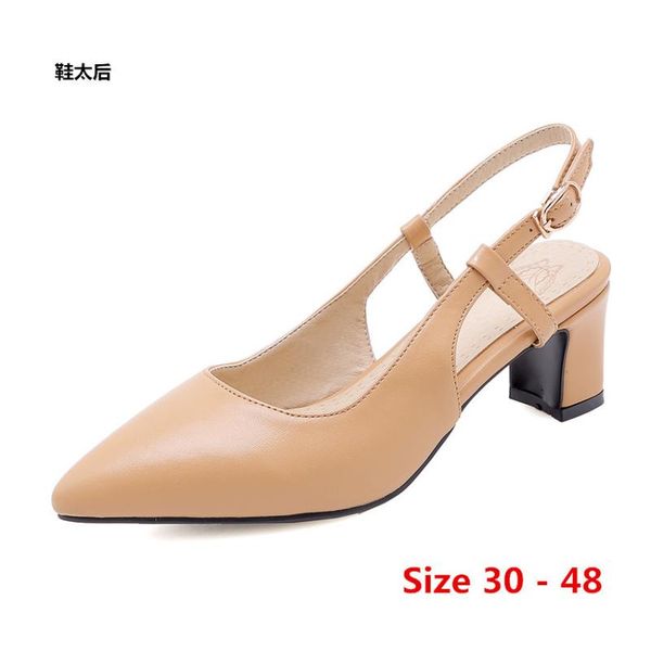dress shoes summer pumps low high heels sandals women's stiletto party wedding heel slingbacks woman small big size 30 - 48, Black
dress shoes summer pumps low high heels sandals women's stiletto party wedding heel slingbacks woman small big size 30 - 48, Black