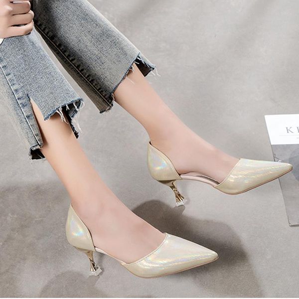 dress shoes shiny high heel party pumps women summer fashion pointed toe sandals for ladies stiletto metal heels 2021, Black
dress shoes shiny high heel party pumps women summer fashion pointed toe sandals for ladies stiletto metal heels 2021, Black