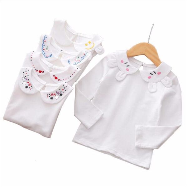 1 7 years children clothes pater pan collar long sleeve t shirt girls cotton white bottoming for kids spring clothing, Blue
1 7 years children clothes pater pan collar long sleeve t shirt girls cotton white bottoming for kids spring clothing, Blue