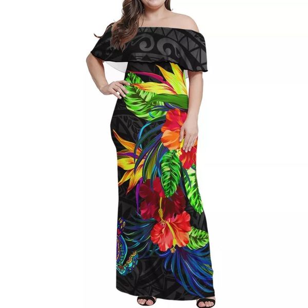 plus size dresses hycool trendy hawaii style clothing polynesia tribal off shoulder skirt women ruffle short sleeve floral print, Black
plus size dresses hycool trendy hawaii style clothing polynesia tribal off shoulder skirt women ruffle short sleeve floral print, Black
