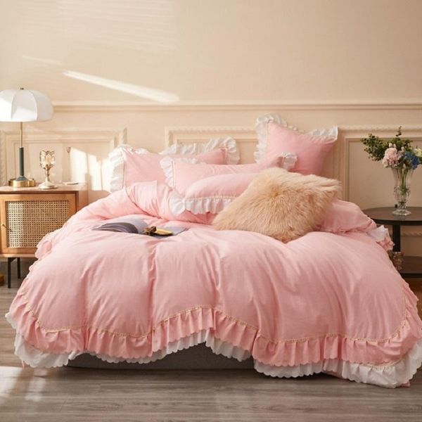 bedroom washed cotton fabric duvet cover set princess bedding quilt pillowcase 2/3 pcs full king size home bed cloth sets
bedroom washed cotton fabric duvet cover set princess bedding quilt pillowcase 2/3 pcs full king size home bed cloth sets