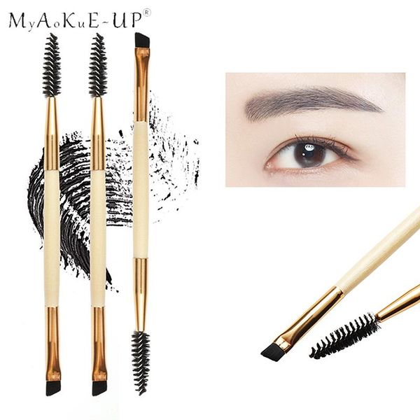makeup brushes 1pc bamboo handle double eyebrow brush comb maquillage lashes mascara beauty tool
makeup brushes 1pc bamboo handle double eyebrow brush comb maquillage lashes mascara beauty tool