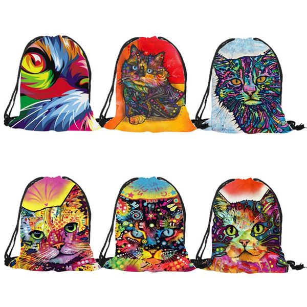 backpack latest oil painting shoulder bags cat print polyester backpacks women girls travel drawstring bag men gym sport
backpack latest oil painting shoulder bags cat print polyester backpacks women girls travel drawstring bag men gym sport