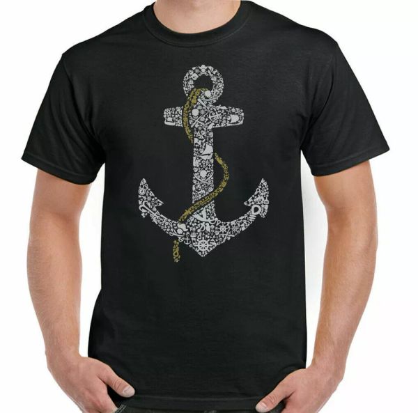 sailing t-shirt sailor anchor mens funny royal navy narrow long boat, White;black
sailing t-shirt sailor anchor mens funny royal navy narrow long boat, White;black