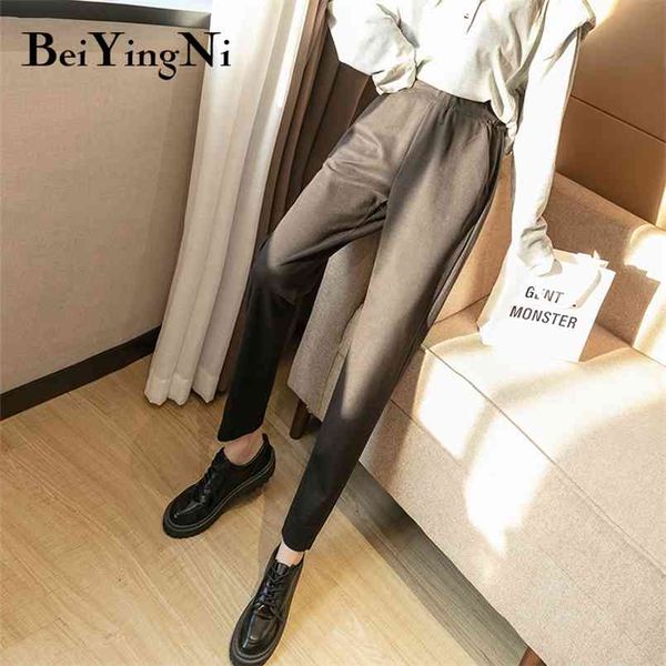 winter fashion korean woolen pants womens high waist casual harem vintage office laides ol pockets trousers 210506, Black;white
winter fashion korean woolen pants womens high waist casual harem vintage office laides ol pockets trousers 210506, Black;white