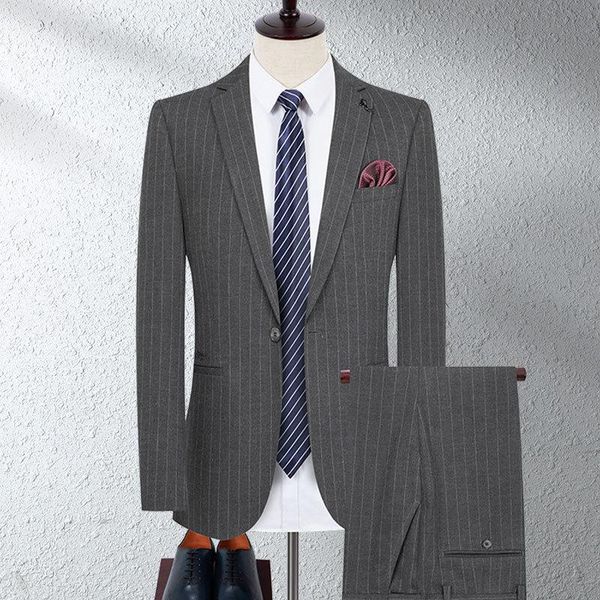 men's suits & blazers 2022 striped suit wedding dress youth stretch slim fit slit professional tailored two pieces, White;black
men's suits & blazers 2022 striped suit wedding dress youth stretch slim fit slit professional tailored two pieces, White;black