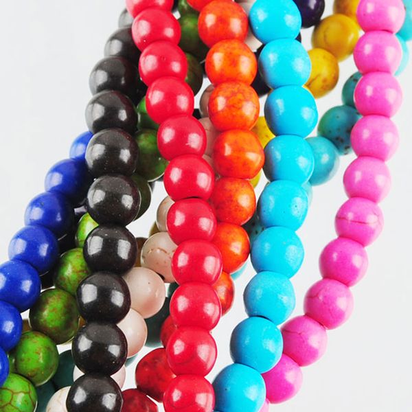 wojiaer howlite turquoise stone round ball 6mm loose beads 15.5" strand jewelry making necklace by942, Black
wojiaer howlite turquoise stone round ball 6mm loose beads 15.5" strand jewelry making necklace by942, Black