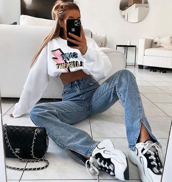 korean fashion high waist womens jeans denim pants straight casual split long black baggy, Blue
korean fashion high waist womens jeans denim pants straight casual split long black baggy, Blue