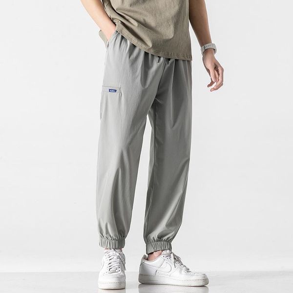 men's pants 2021 summer thin solid color loose large korean fashion street style harem elastic waist casual sports trousers 3701, Black
men's pants 2021 summer thin solid color loose large korean fashion street style harem elastic waist casual sports trousers 3701, Black