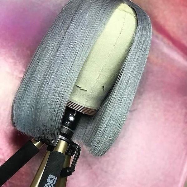 short cut bob wig pre plucked gray lace front synthetic hair wigs for women daily glueless heat resistant fiberfactory direct, Black
short cut bob wig pre plucked gray lace front synthetic hair wigs for women daily glueless heat resistant fiberfactory direct, Black