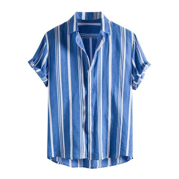 men's casual shirts fashion shirt men striped short sleeve lapel breathable chic blouse camisa masculina brand s-2xl 2021, White;black
men's casual shirts fashion shirt men striped short sleeve lapel breathable chic blouse camisa masculina brand s-2xl 2021, White;black