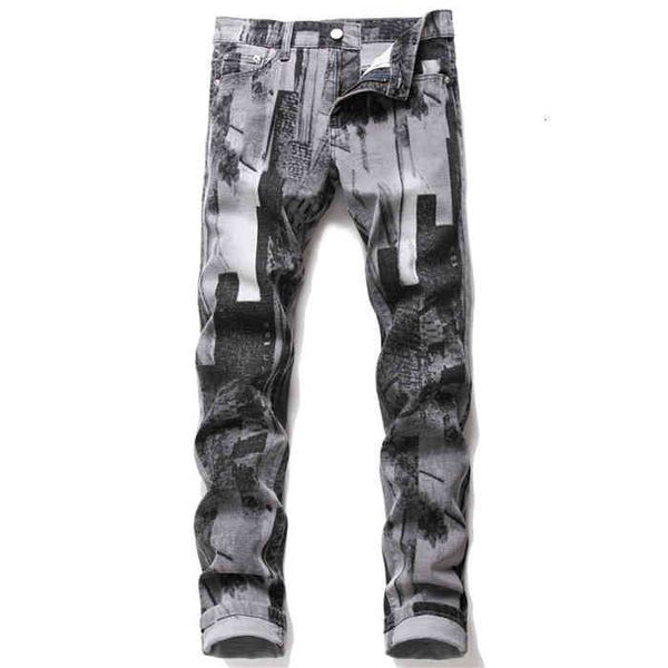 mens high street jeans punk style print pencil pants male mid waist elastic simple pants, Blue
mens high street jeans punk style print pencil pants male mid waist elastic simple pants, Blue