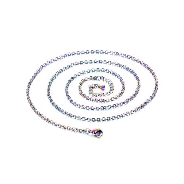 2021 rainbow color adjustable stainless steel link chain diy necklaces jewelry making 70/50/45cm chain with lobster clasp water drop, Silver
2021 rainbow color adjustable stainless steel link chain diy necklaces jewelry making 70/50/45cm chain with lobster clasp water drop, Silver