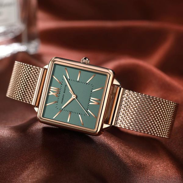 wristwatches ladies square watch waterproof korean stainless steel belt classic fashion casual trend simple quartz jewelry accessories, Slivery;brown
wristwatches ladies square watch waterproof korean stainless steel belt classic fashion casual trend simple quartz jewelry accessories, Slivery;brown