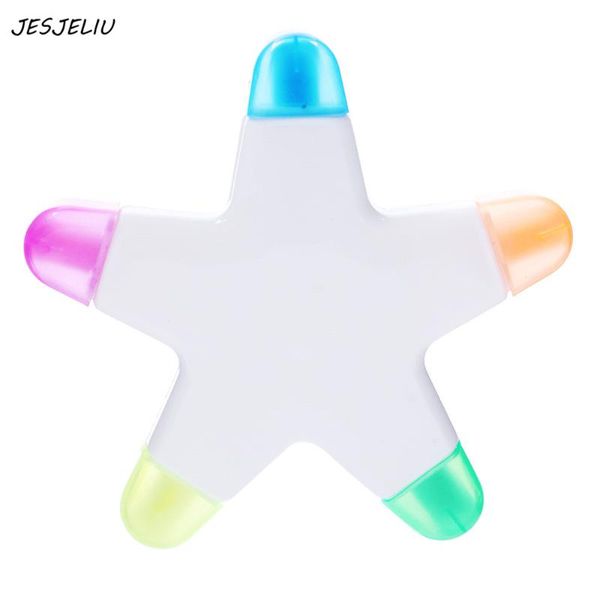 highlighters 6 colors creative star shape school childrens scrawl highlighter pen pentagram markers novelty products, Black;red
highlighters 6 colors creative star shape school childrens scrawl highlighter pen pentagram markers novelty products, Black;red