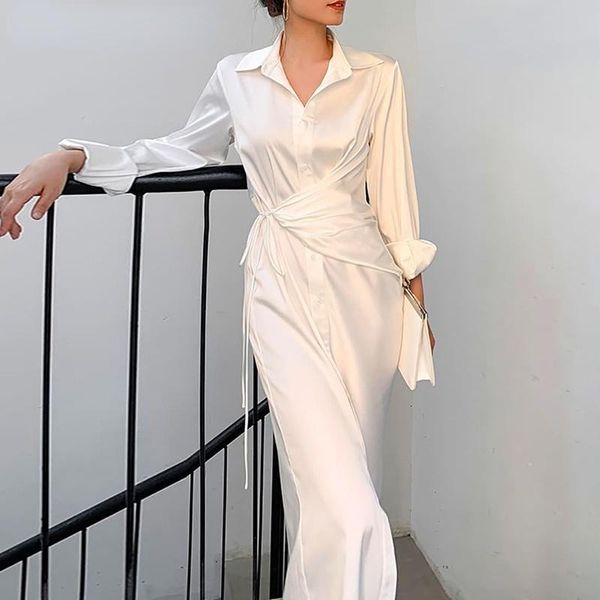 casual dresses long shirt dress women 2021 autumn winter long-sleeved fashion women's solid color lapel button all-match party, Black;gray
casual dresses long shirt dress women 2021 autumn winter long-sleeved fashion women's solid color lapel button all-match party, Black;gray